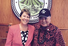Mayor Arakawa and Cindy Reeves
